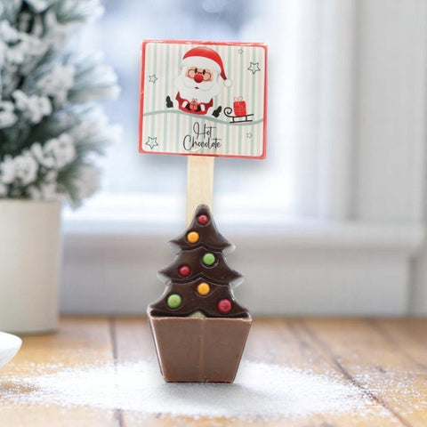 Cuillère à chocolat chaud lait sapin de noël mini guimauve - 55g