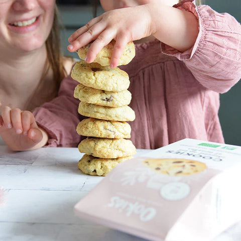 Préparation gâteau bio- cookies chocolat au lait et noisettes - 325g