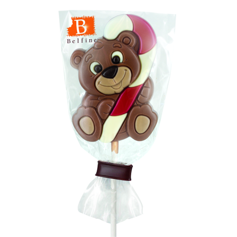 Lollipops chocolat au lait ourson/canne - 25g
