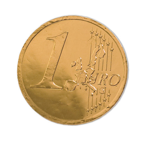 Pièce 1 euro en chocolat au lait - 20g