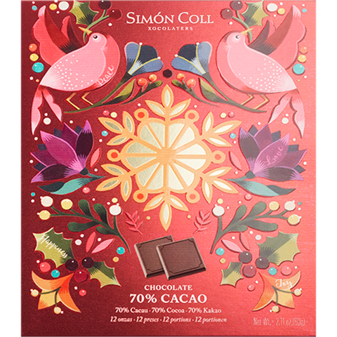 Boite cadeau napolitain chocolat noir - 60g