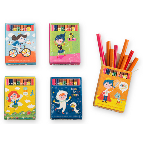Boite de 8 crayons en chocolat - 20g