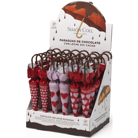Parapluie en chocolat au lait love - 35g