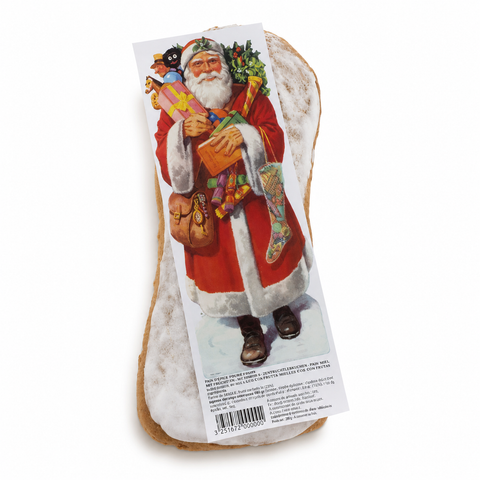 Pain d'épices traditionnel décor père noël - 40g