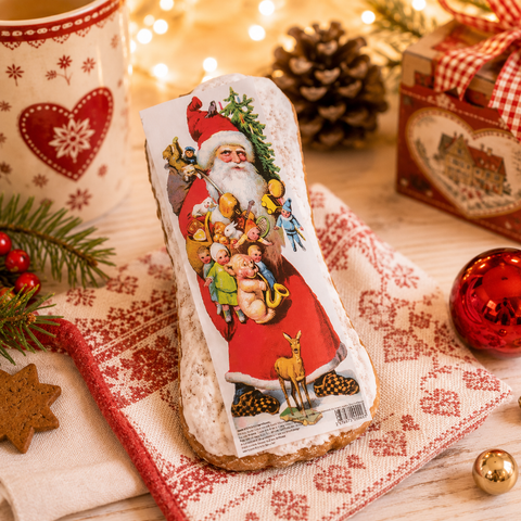 Pain d'épices traditionnel décor père noël - 70g