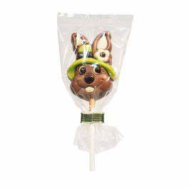 Sucette chocolat Lapin chapeau de Pâques - 15g