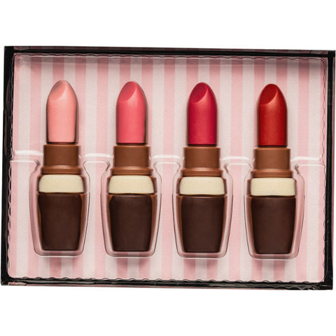 Coffret insolite rouge à lèvres en chocolat - 55g
