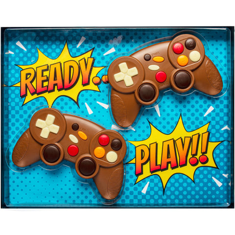 Coffret insolite double manette de jeux en chocolat - 140g