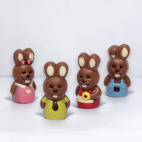 Mini tubo figurine de Pâques en chocolat - 10g