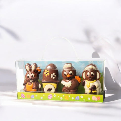 Coffret moulages chocolat figurines de Pâques - 120g