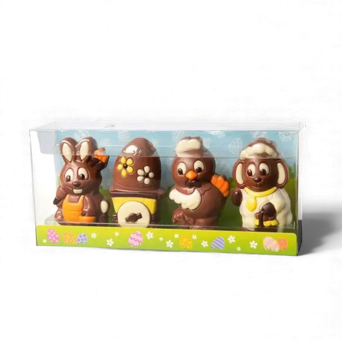 Coffret moulages chocolat figurines de Pâques - 120g