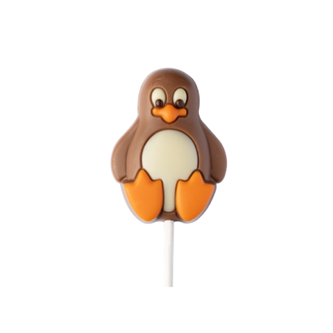 Sucette chocolat au lait pingouin - 35g