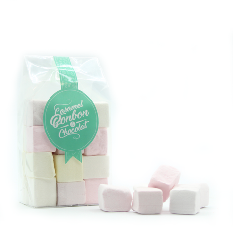 Sachet de bonbons cubes guimauve tutti frutti - 80g