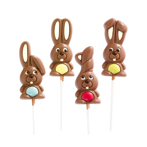 Sucette chocolat Lapin de Pâques - 25g