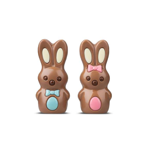 Moulages en chocolat Couple lapins de Pâques - 25g
