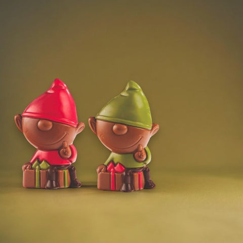 Moulage chocolat lutin de noël - 40g