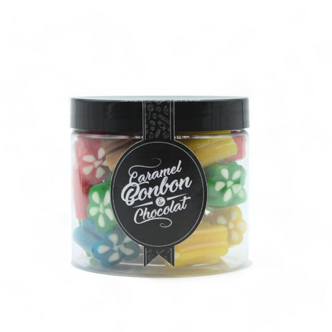 Bonbons barillets multicolores - pot de 125g