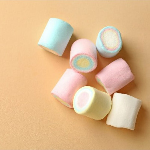 Sachet de guimauves roulées multicolores - 1kg