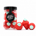 Bonbonnière de guimauves fraises géantes 150 g présentée par ADG Diffusion grossiste en chocolats et confiseries