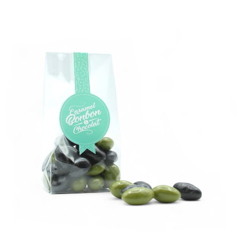 Assortiment amande chocolat olives vertes/noires - sachet 125g