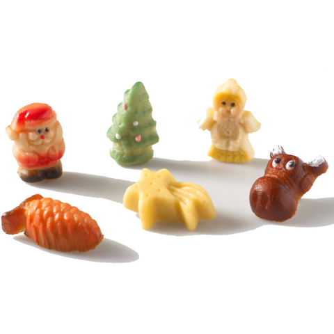 Pâte d'amande plateau figurines de noël - 2kg