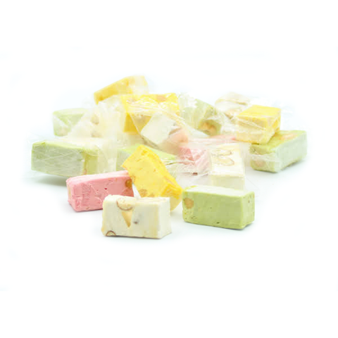 Nougats tendres aromatisés assorti montélimar - 2,5kg