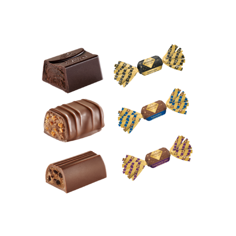 Assortiment papillotes noir 70% et lait - 11g