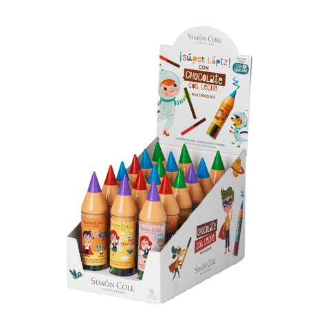 Maxi crayons en chocolat au lait - 30g