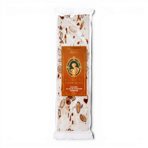 Barre de nougat caramel sel de guérande - 100g