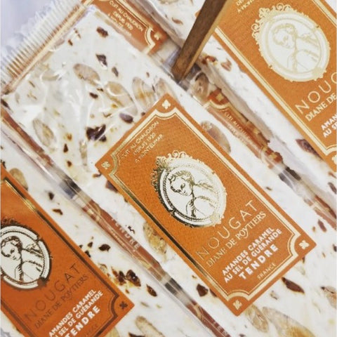 Barre de nougat caramel sel de guérande - 100g