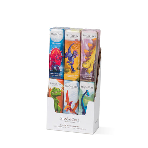 Réglette de chocolat au lait dinosaure - 36g