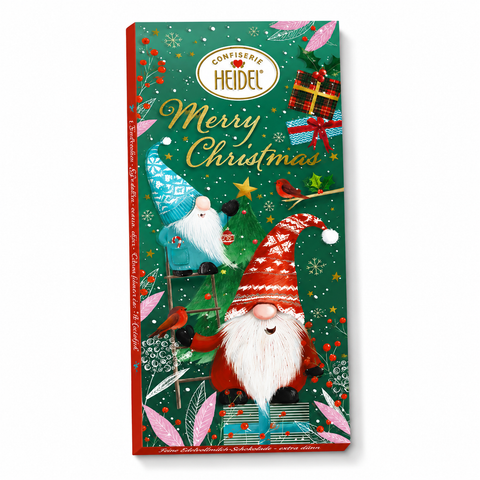 Tablette de chocolat au lait lutin de Noël - 100g