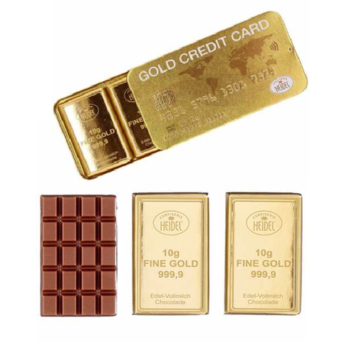 Boite cb gold avec 3 mini tablettes de chocolat - 30g