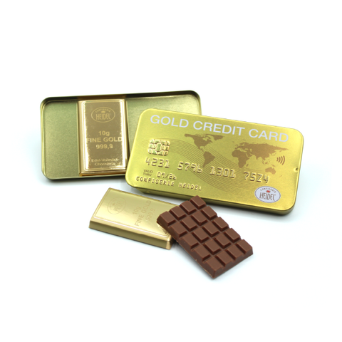 Boite cb gold avec 3 mini tablettes de chocolat - 30g