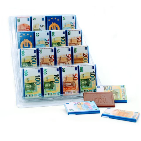 Mini tablette de chocolat au lait billet - 7,5g