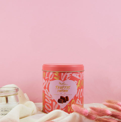 Boite métal truffes pink & love - 250g