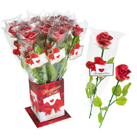 Pâte d’amande délicate rose rouge - 30g