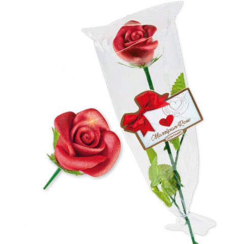 Pâte d’amande délicate rose rouge - 30g