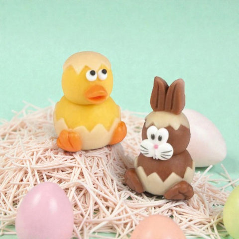 Pâte d'amande sujet canard / lapin de Pâques - 41/45g
