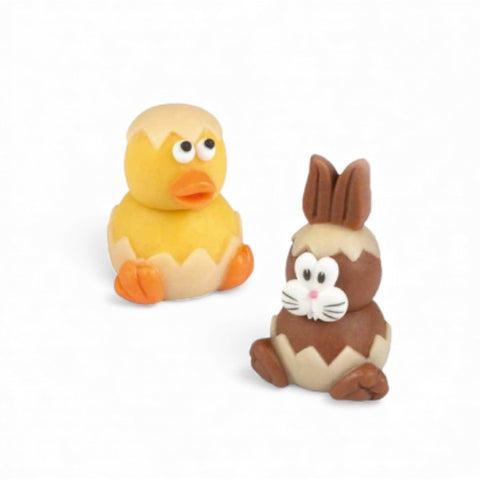 Pâte d'amande sujet canard / lapin de Pâques - 41/45g