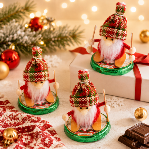 Médaillon chocolat praliné père noël - 24g