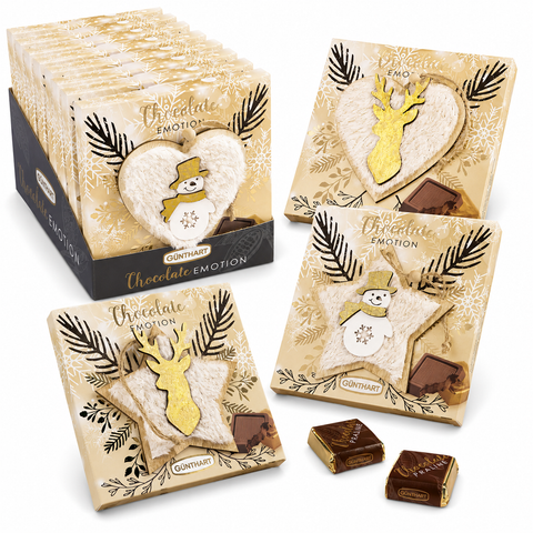 Étui praliné noël blanc à suspendre - 103g