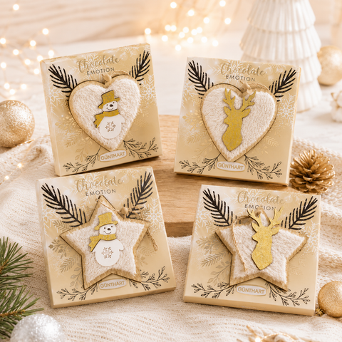 Étui praliné noël blanc à suspendre - 103g