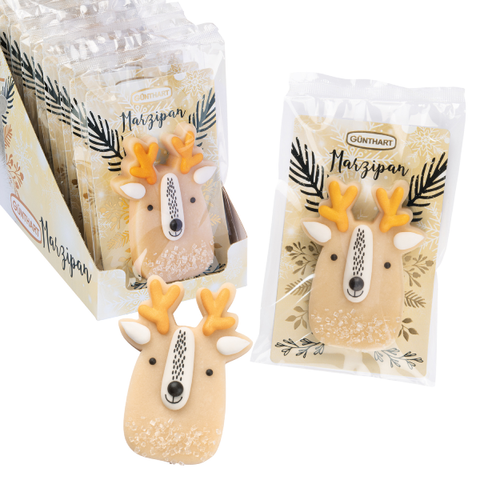 Pâte d'amande renne de noël - 43g