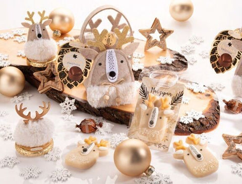 Pâte d'amande renne de noël - 43g
