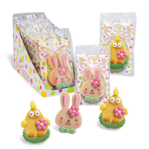 Pâte d'amande sujet Poussin / Lapin de Pâques - 36g