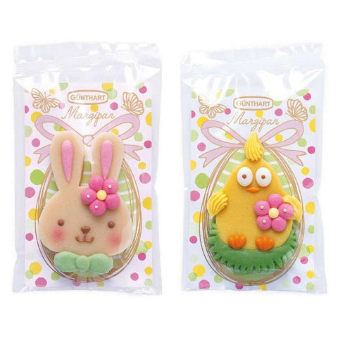 Pâte d'amande sujet Poussin / Lapin de Pâques - 36g
