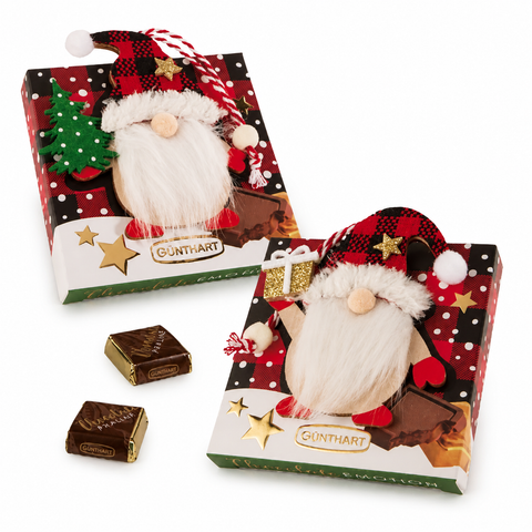 Coffret petits chocolats napolitains lutin de noël - 38g