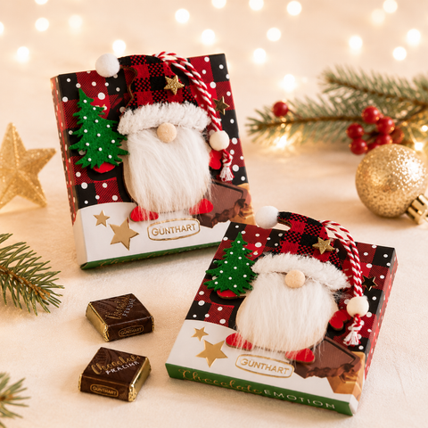 Coffret petits chocolats napolitains lutin de noël - 38g