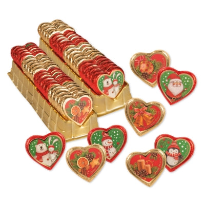 Chocolat en forme de cœur thème noel - 24g